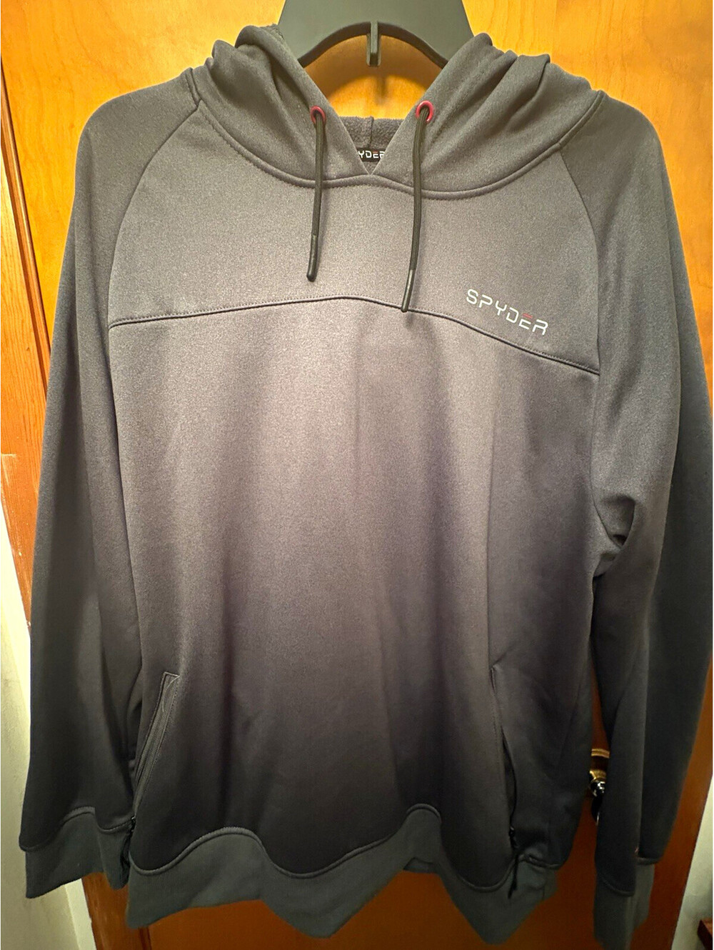 Spyder Active Performance Fleece Hoodie Men’s XL Gray Black